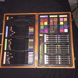 Used wooden art kit